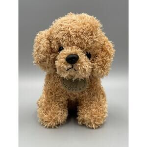 Labradoodle Sitting Puppy Dog Brown Plush 6.5” Stuffed Animal Soft Toy Love